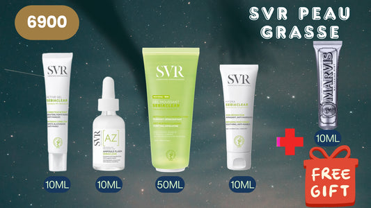 روتين للبشرة الدهنية -  SVR SEBIACLEAR - ROUTINE PEAU GRASSE + 10ML MARVIS OFFERT