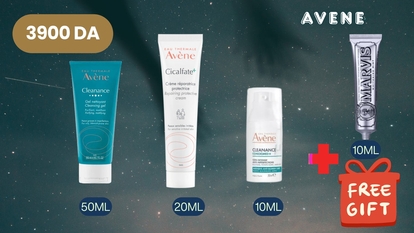 روتين حب الشباب -AVENE- ROUTINE PEAU ANCNEIQUE + 10ML MARVIS OFFERT