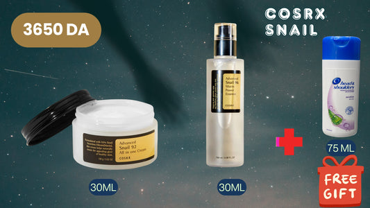 روتين ضد التجاعيد -COSRX SNAIL- ROUTINE ANTI AGE + 75ML SHAMPOING OFFERT
